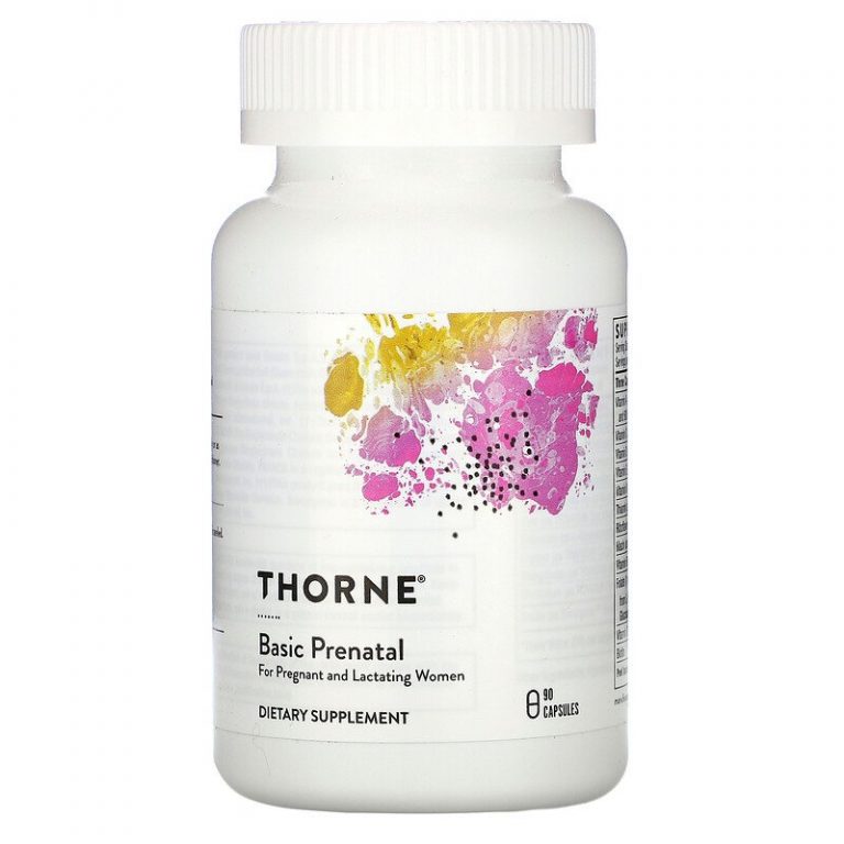 Thorne Research, Basic Prenatal, 90 капсул