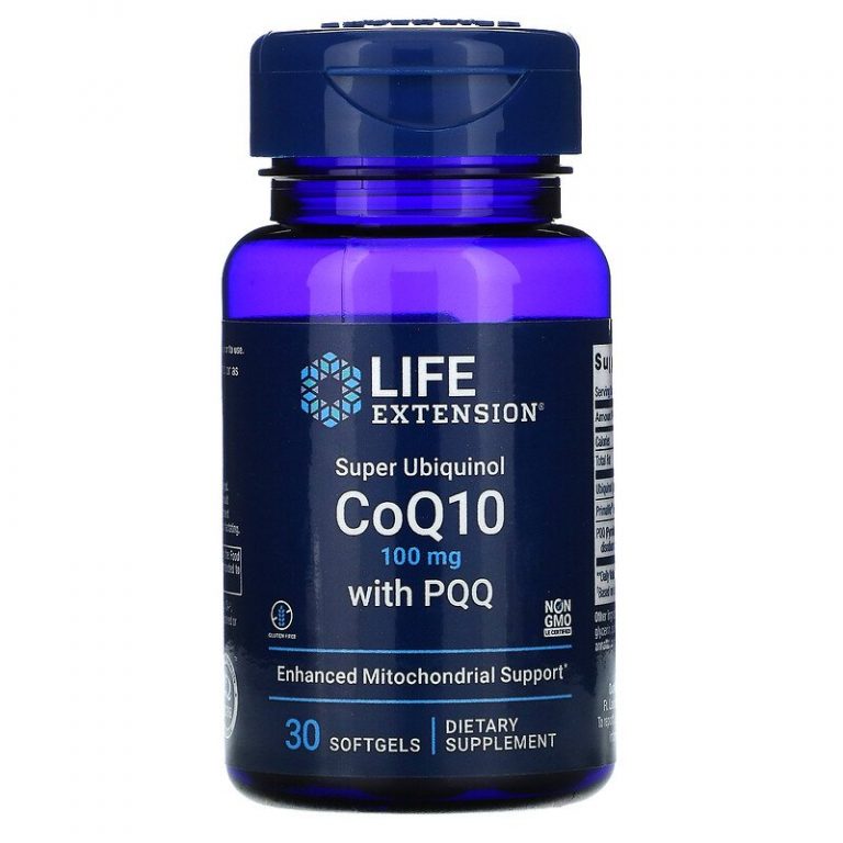 Life Extension, суперубихинол коэнзим Q10 с пирролохинолинхиноном (PQQ), 100 мг, 30 мягких таблеток.